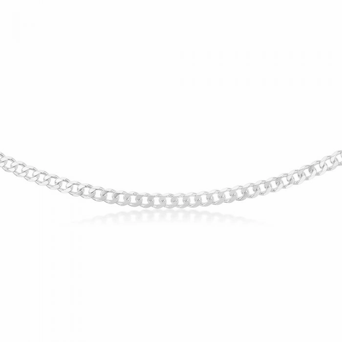 Sterling Silver Curb Heavy 150 Gauge 50cm Chain