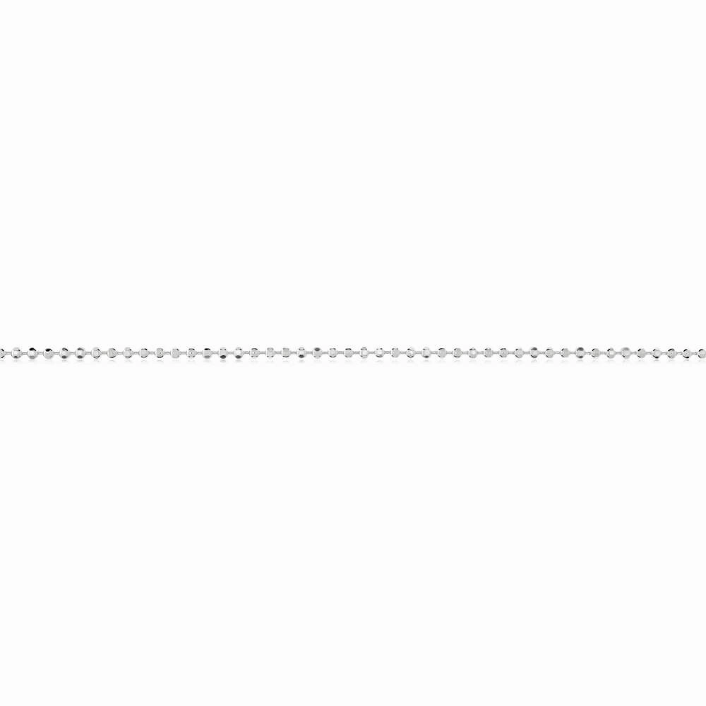 Sterling Silver Diamond Cut Ball 80cm Chain