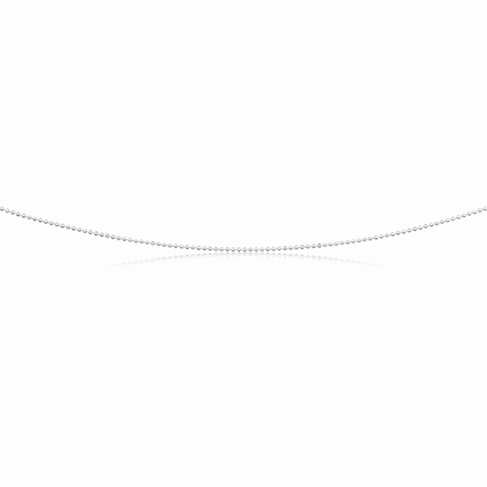 Sterling Silver Dicut Ball 80cm Chain