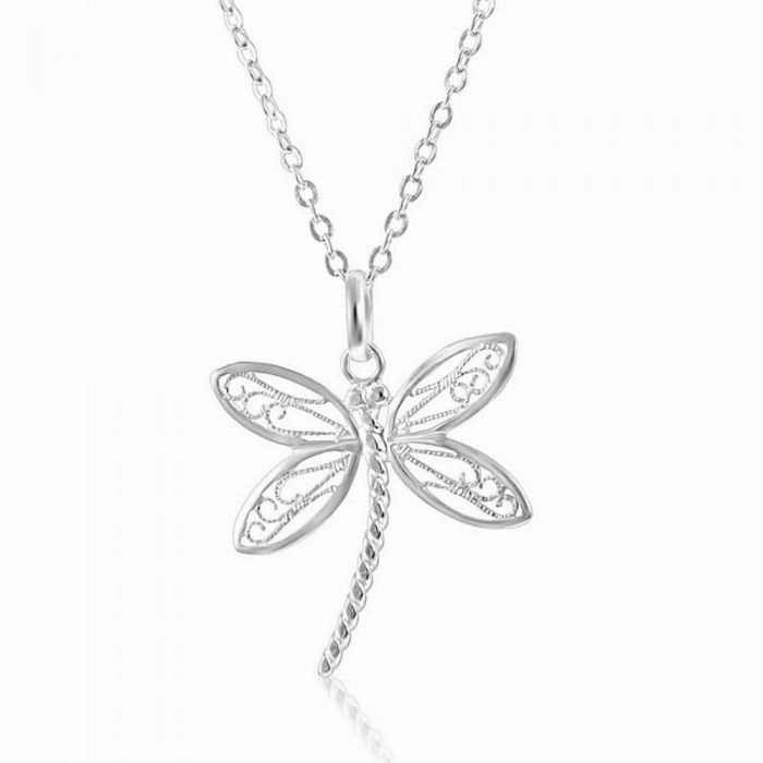 Sterling Silver Dragonfly Pendant