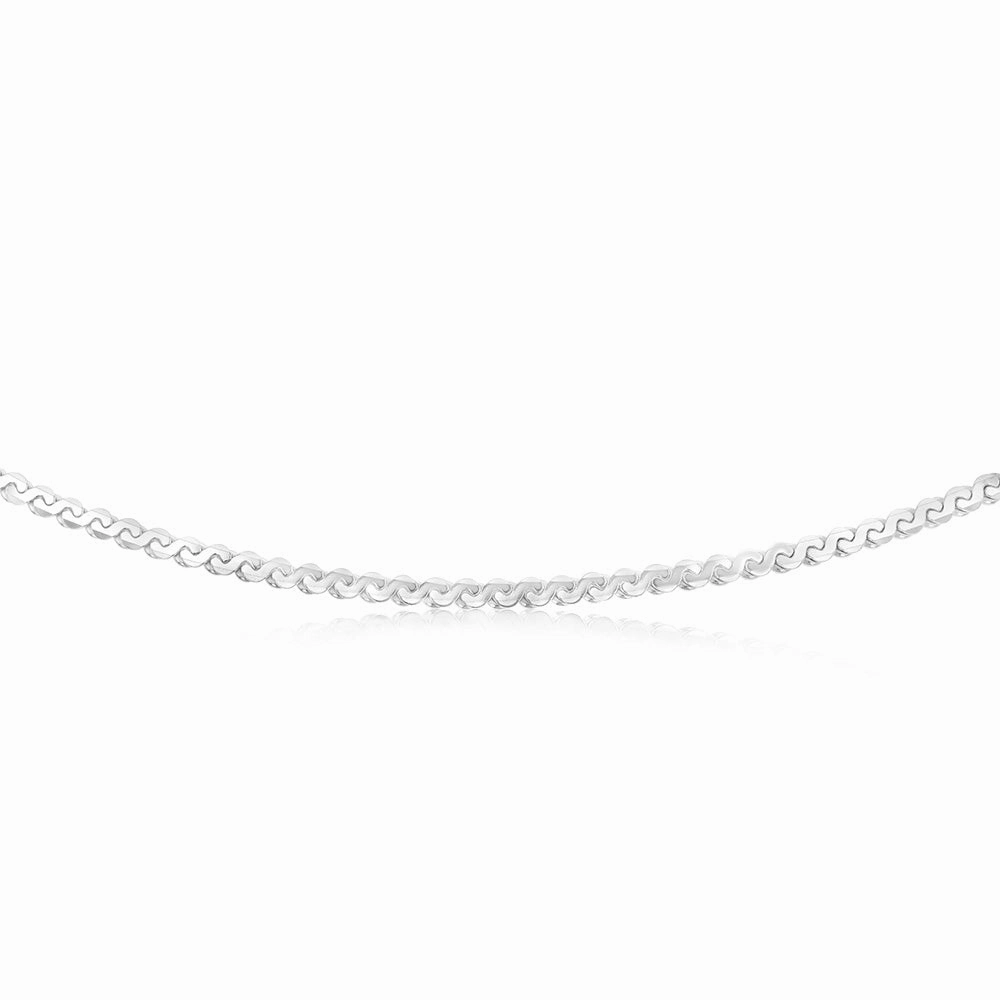 Sterling Silver Fancy 150 Gauge 45cm Chain