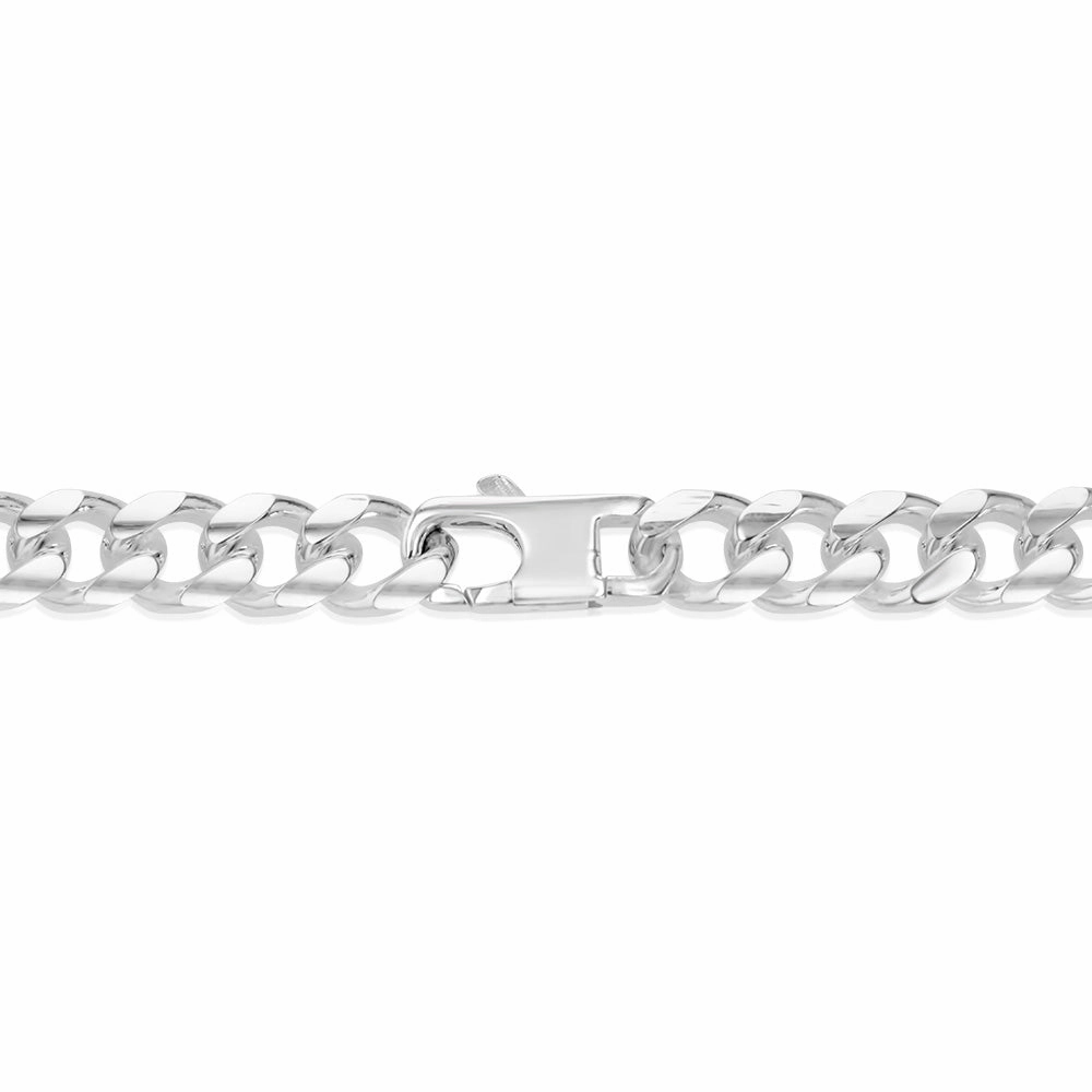 Sterling Silver Fancy 300 Gauge Oval Curb 50cm Chain
