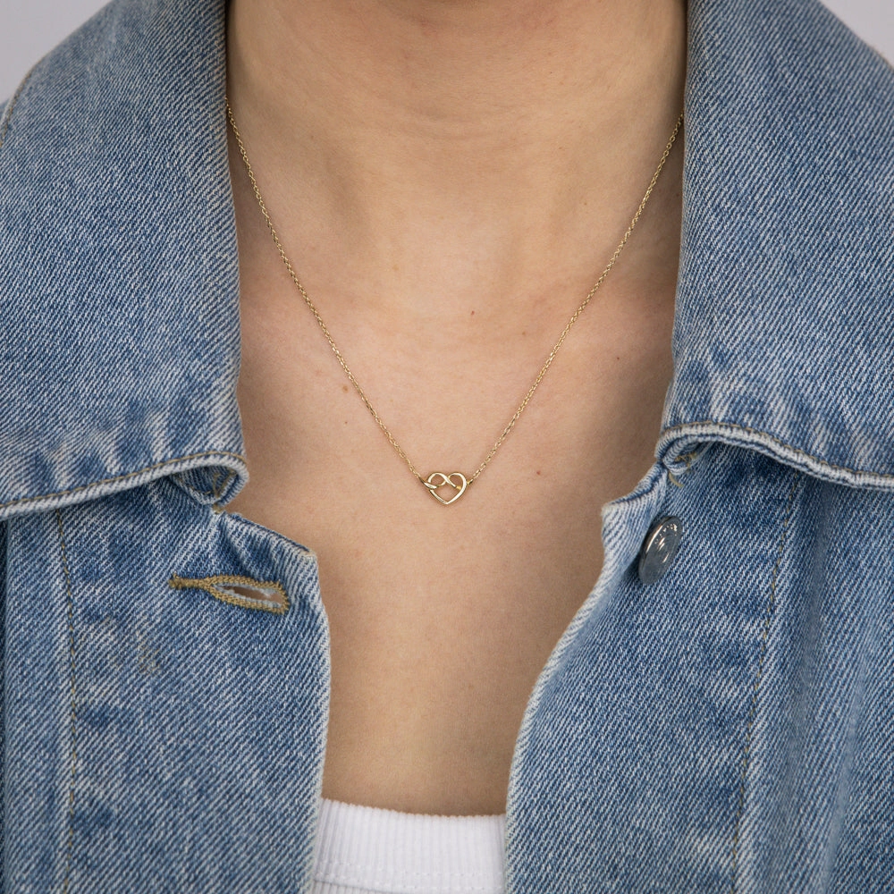 Sterling Silver Gold Plated Angel Wings Heart Pendant On 42 3cm Chain