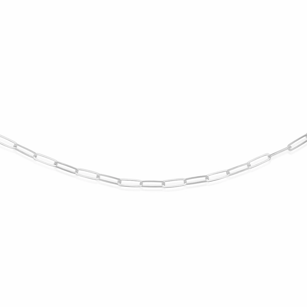 Sterling Silver Paper Clip 42 3cm Chain