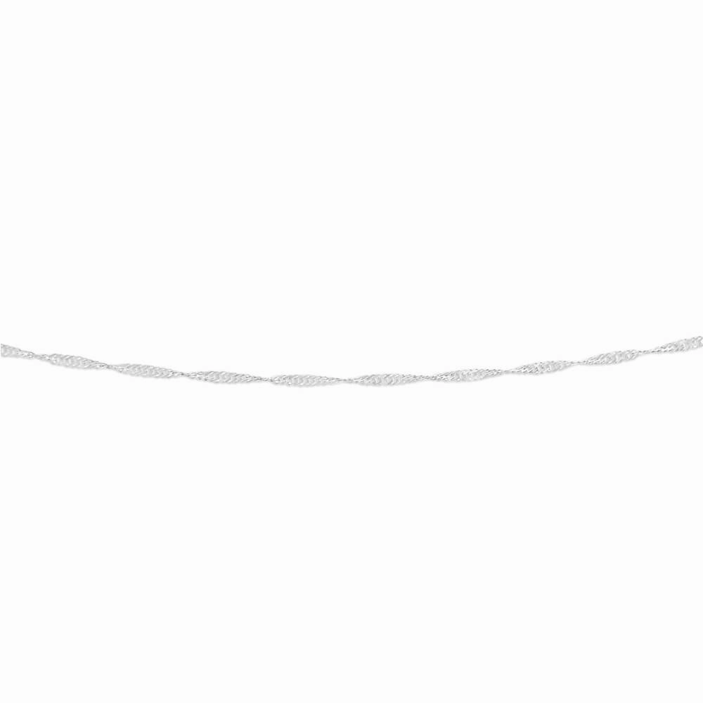 Sterling Silver Singapore 30 Gauge 45cm Chain