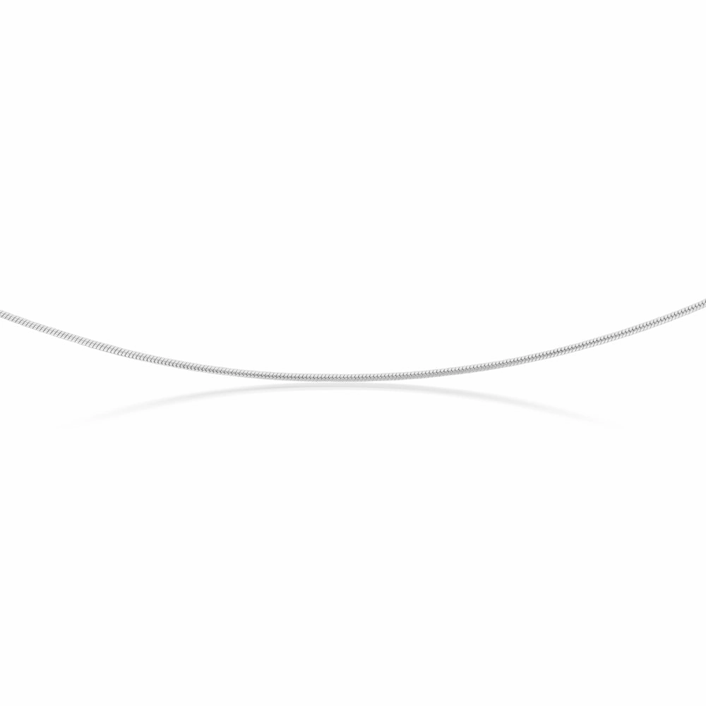 Sterling Silver Snake 40cm Chain