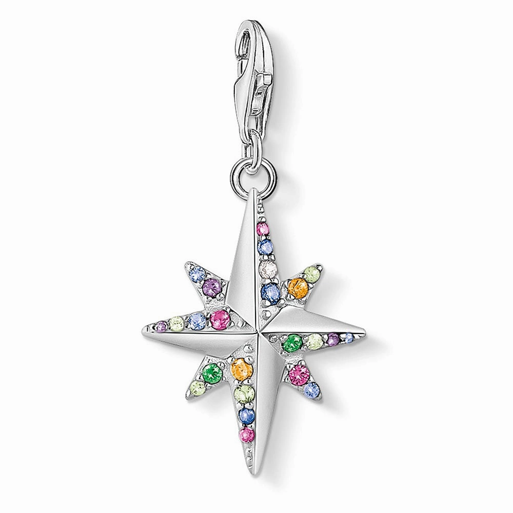 Sterling Silver Thomas Sabo Charm Club Colourful Star