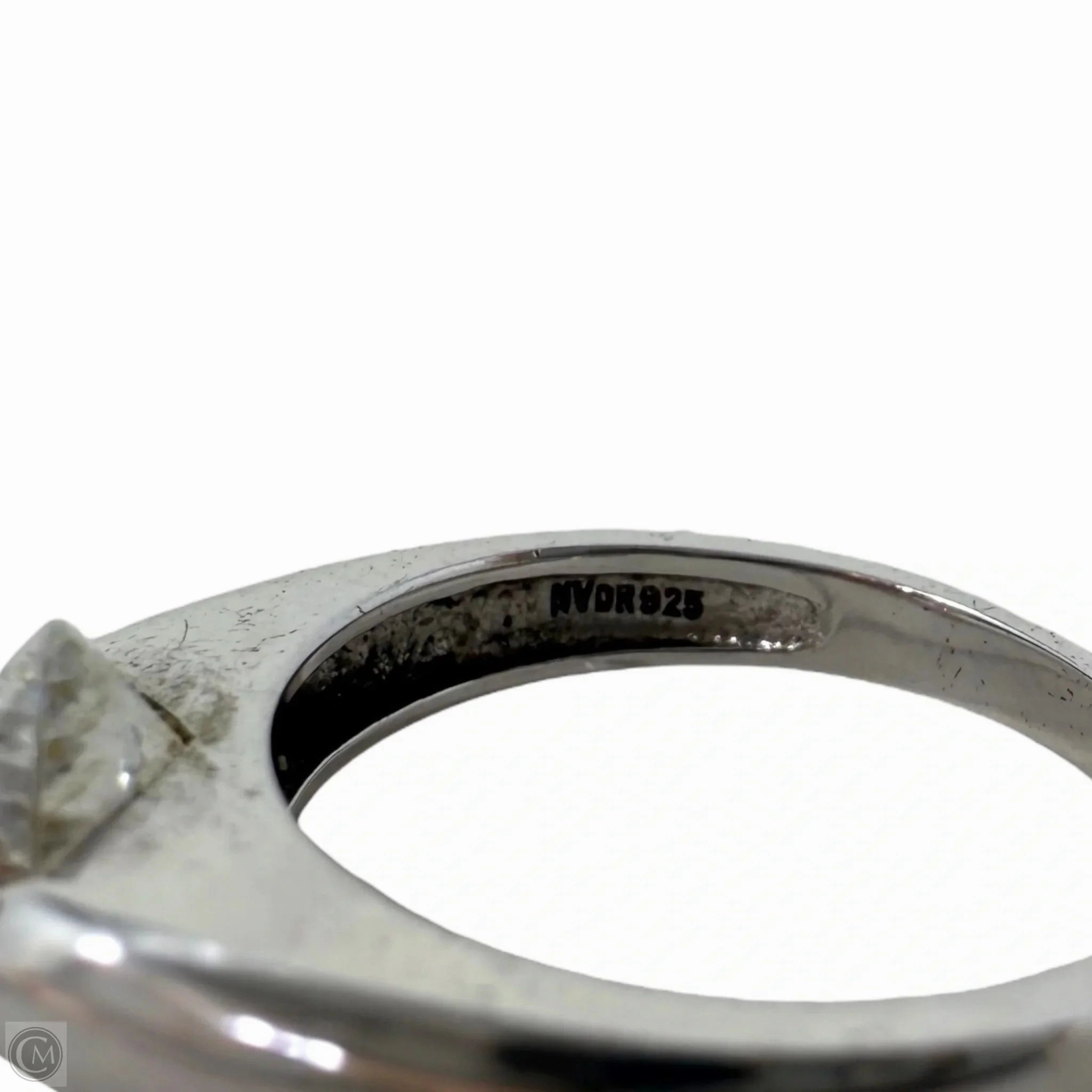 Sterling Siver CZ Solitaire Ring, Size: 7