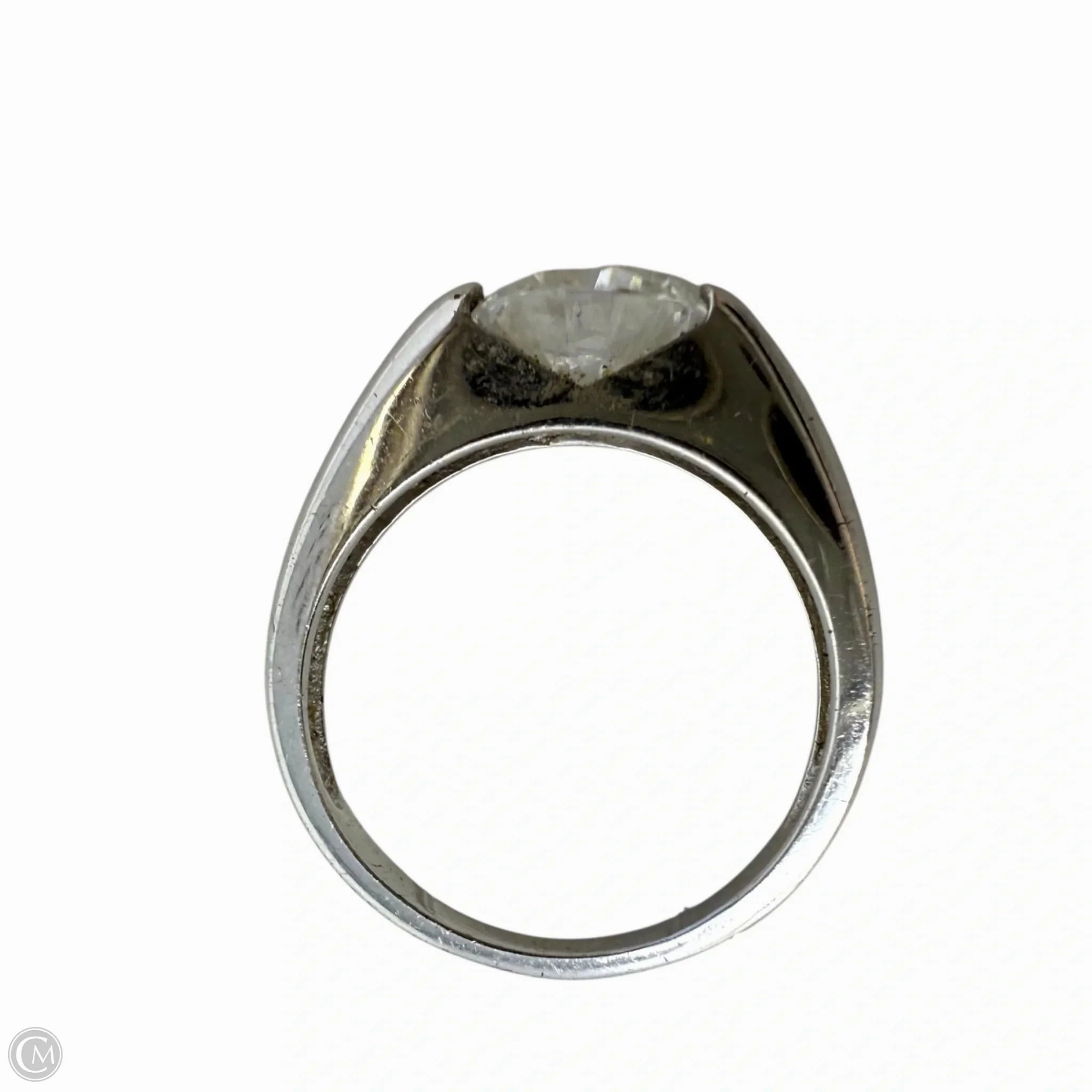 Sterling Siver CZ Solitaire Ring, Size: 7