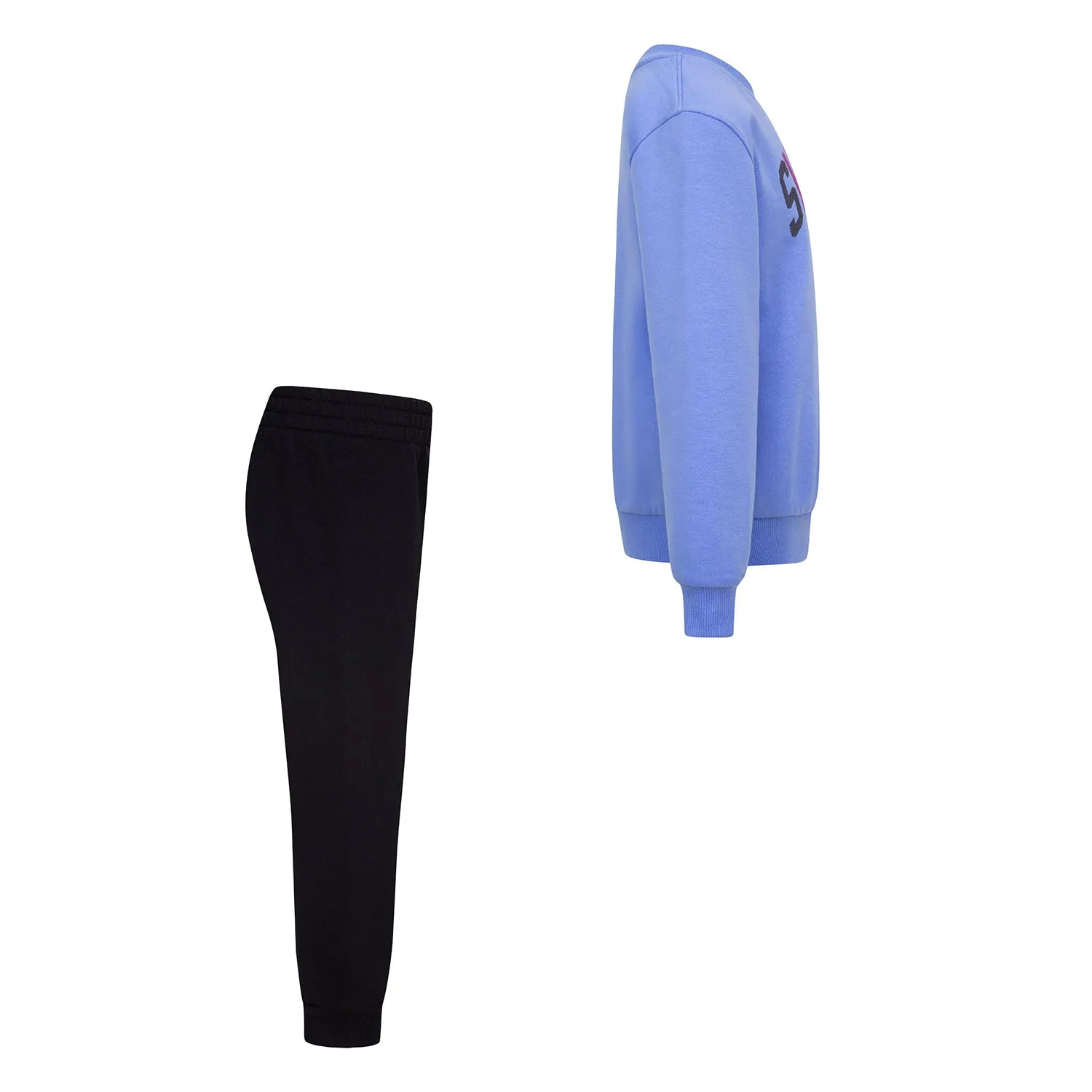 Swoosh Fleece Crew Set - Kids Clothing_Nike