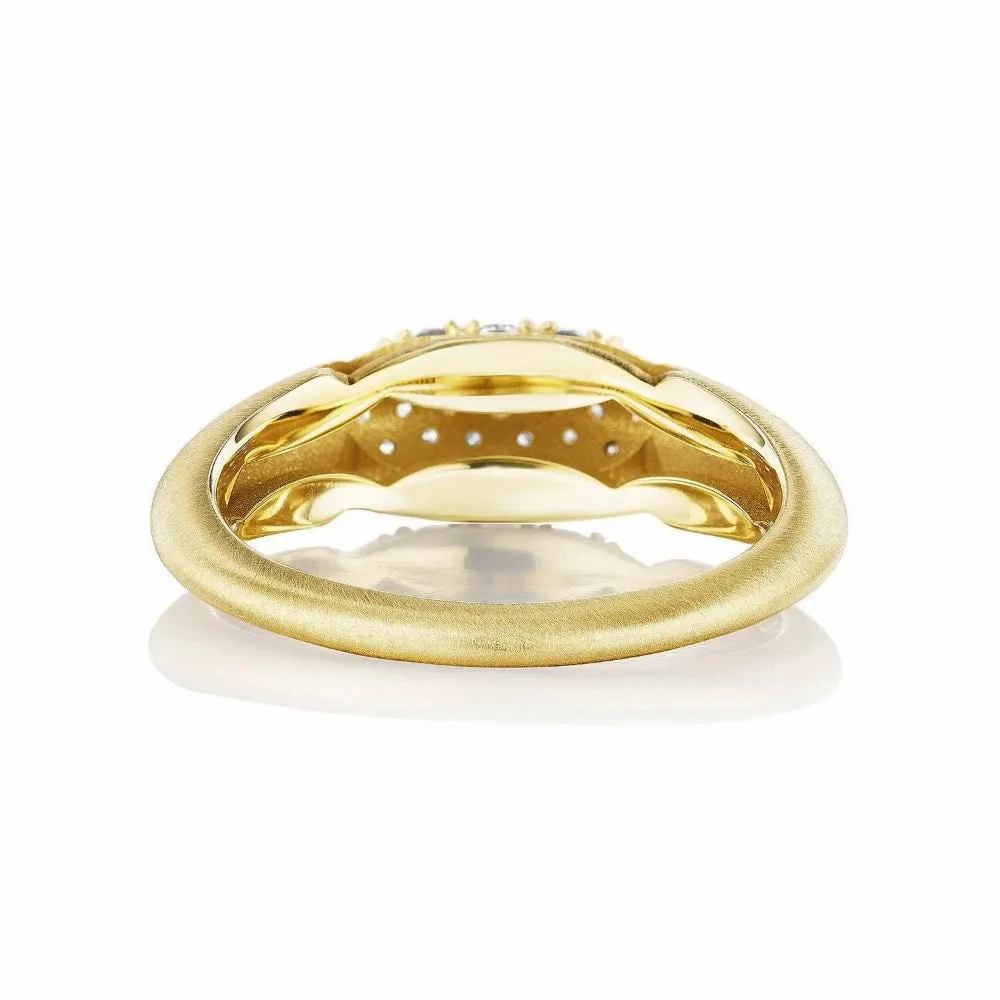 Tacori 18k Crescent Eclipse Petite Dome Ring with Satin Finish