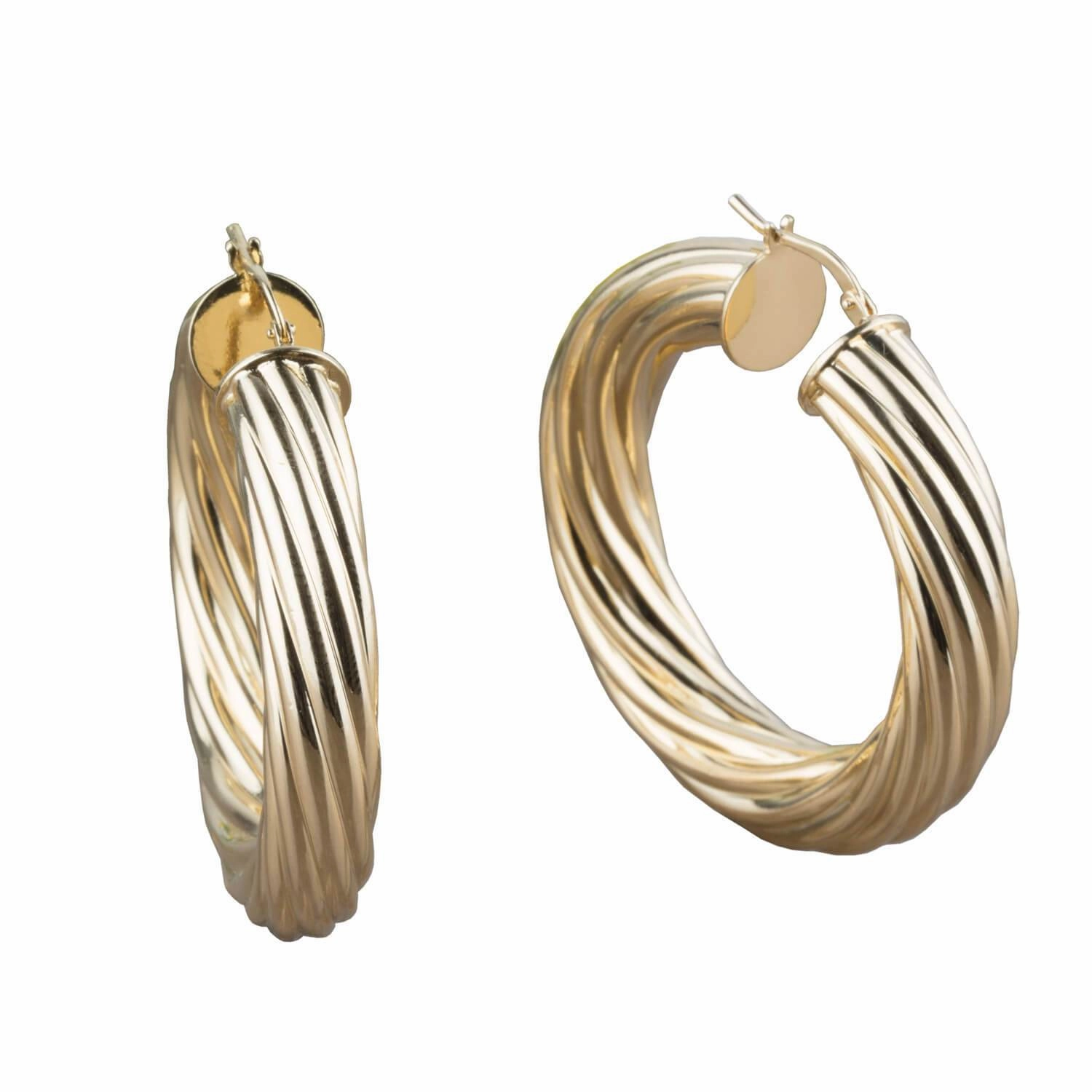 Tesoro Twisted Creole Earrings