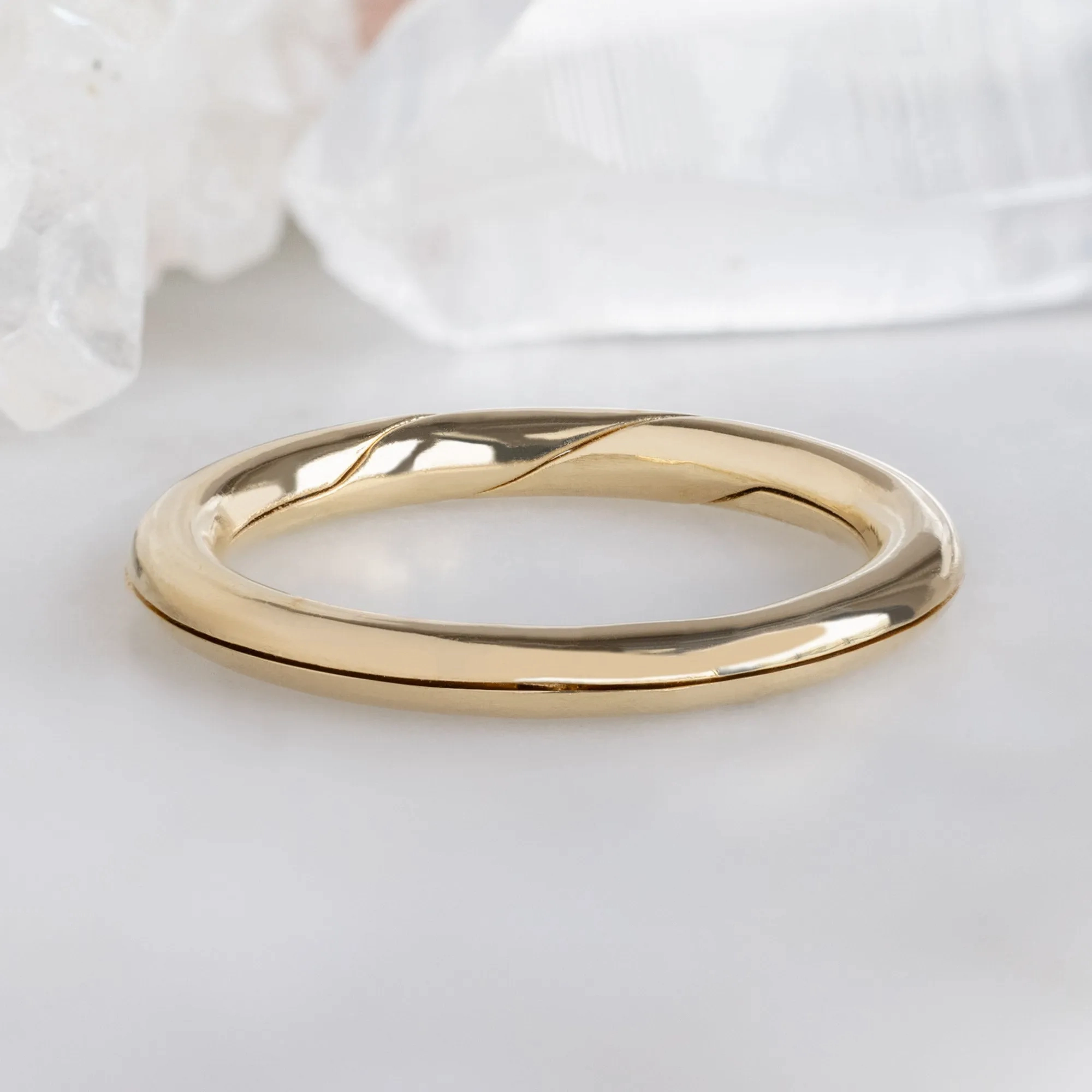 The Love Story Ring with a Sapphire | Yellow Gold
