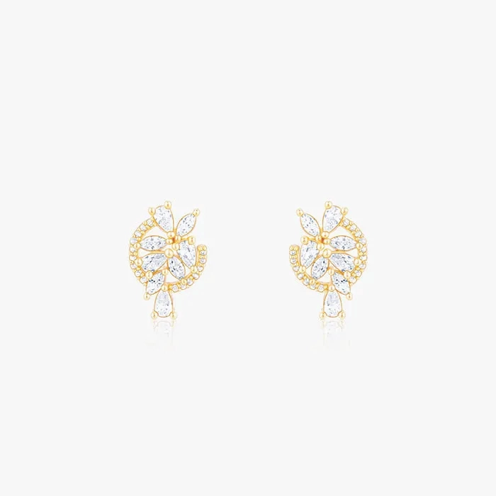 The White Periwinkle Earrings