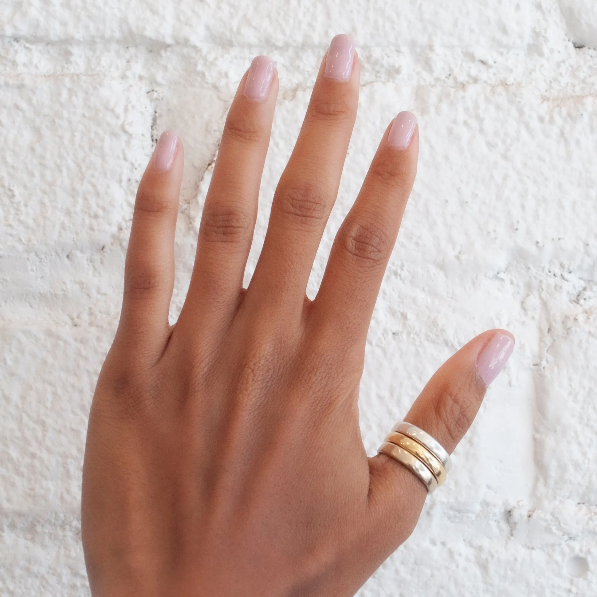 Thin White Gold Band