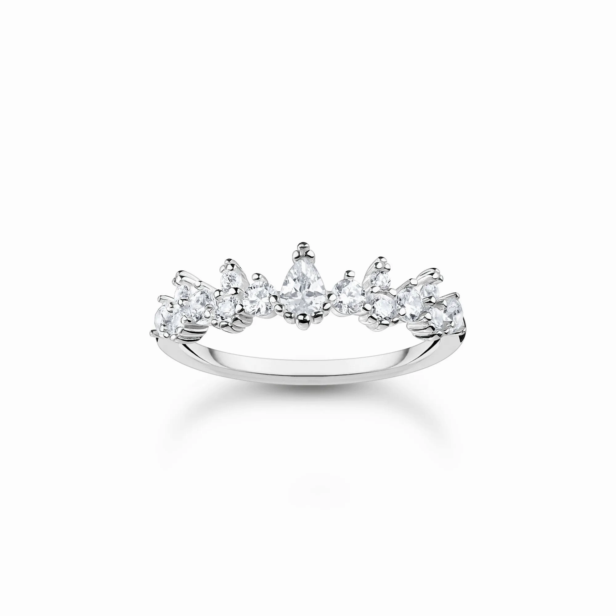 Thomas Sabo Charm Club Sterling Silver Ice Crystals Ring