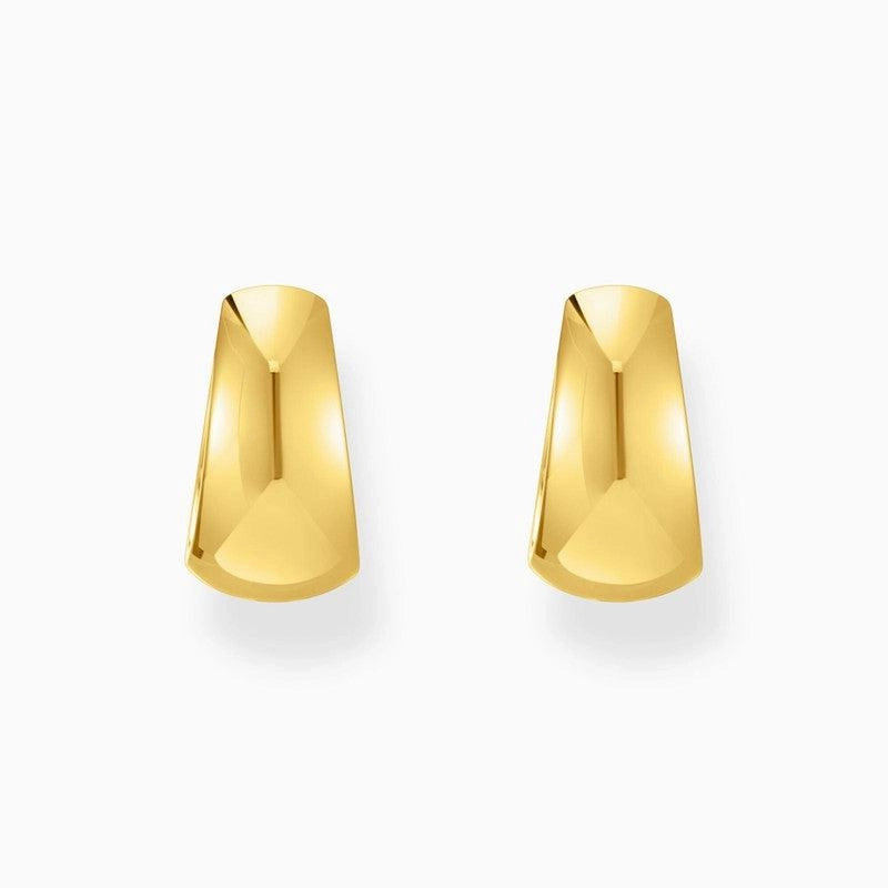 Thomas Sabo Gold-plated Classic Hoop Earrings, Trapezoidal Shape