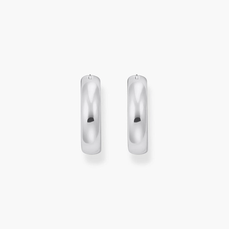 Thomas Sabo Silver Medium-sized Hoop Earrings in Chunky Design