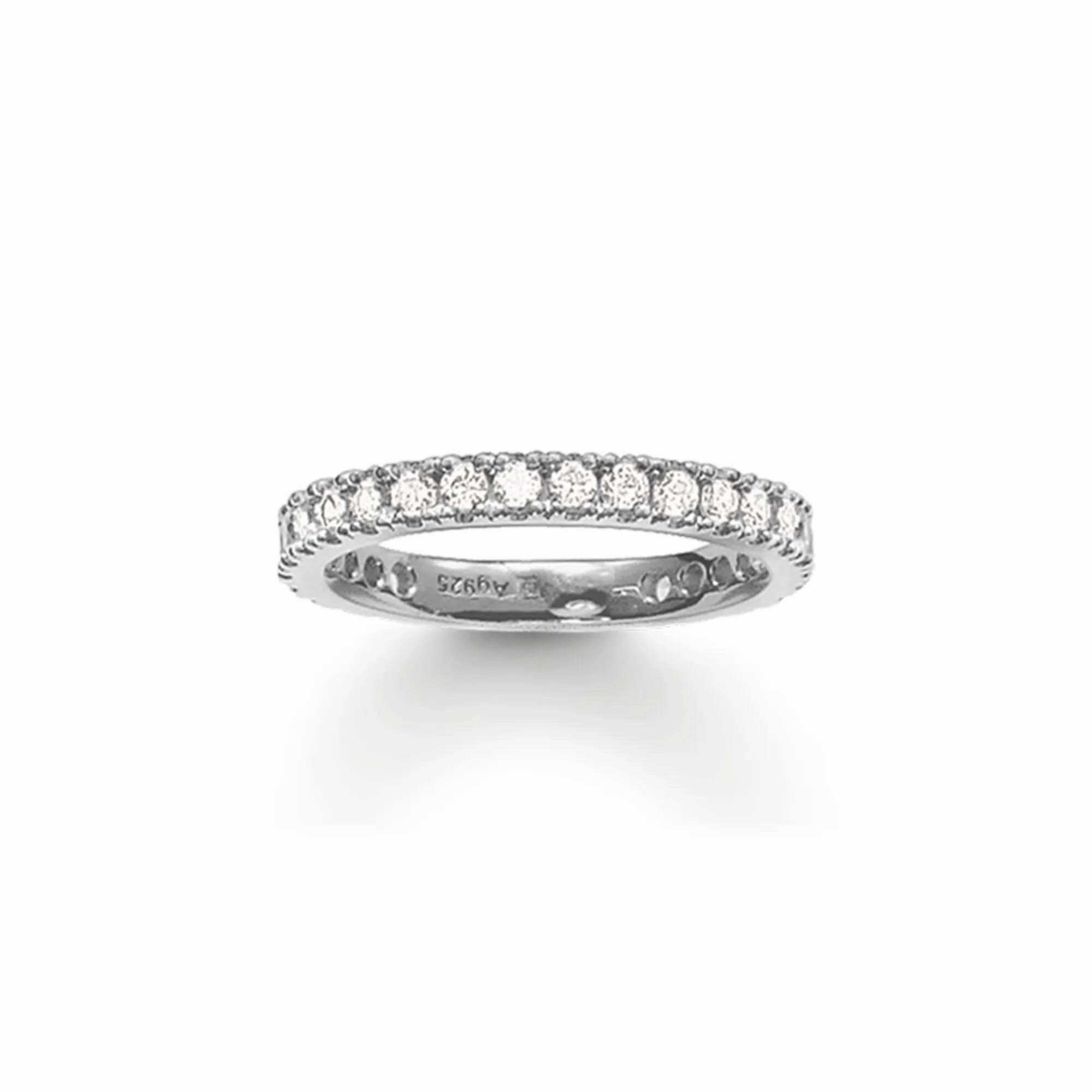 Thomas Sabo Sterling Silver White CZ Pave Eternity Ring