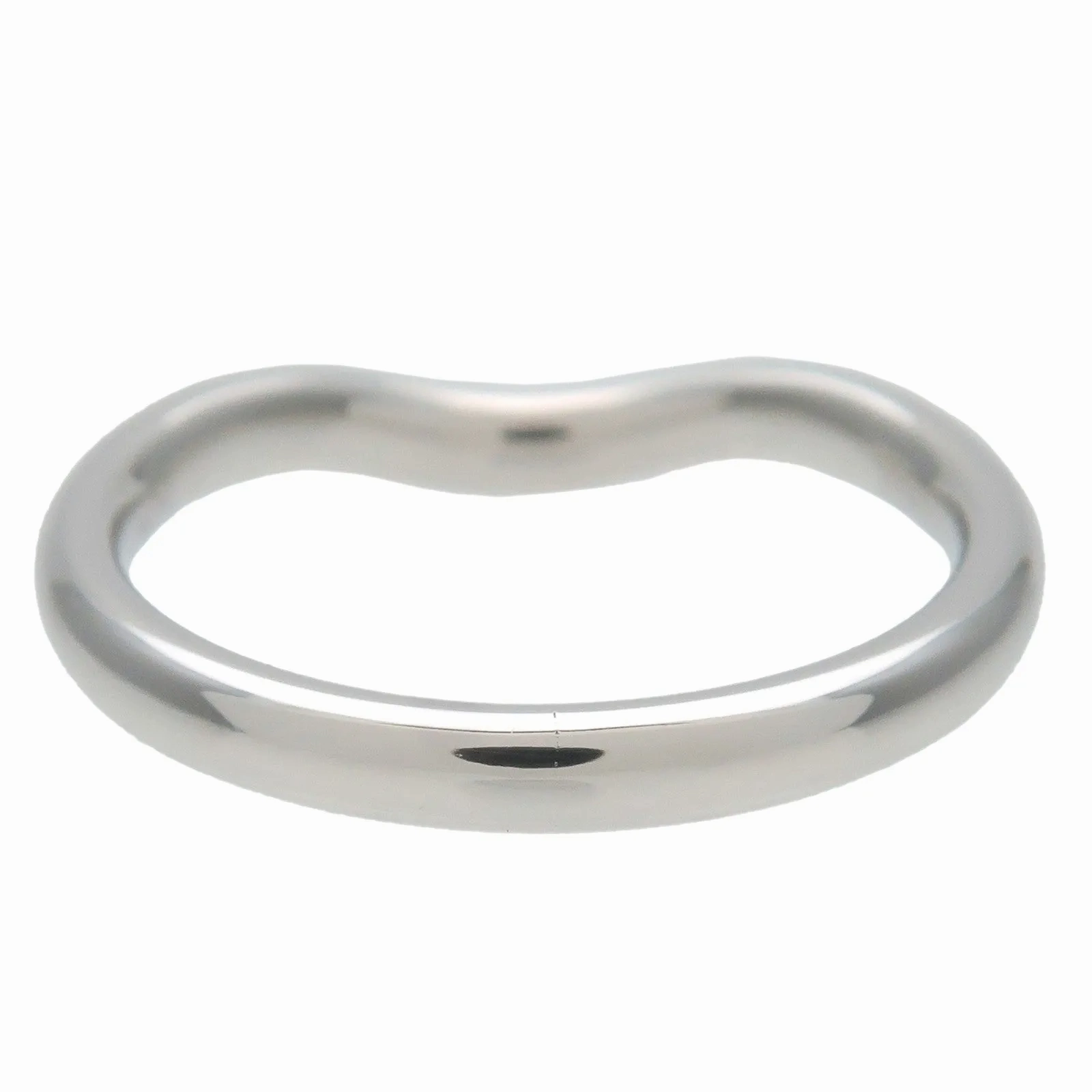 Tiffany&amp;Co. Carved Band Ring 9P Diamonds PT950 EU46.5 US3.5-4 HK8 Used