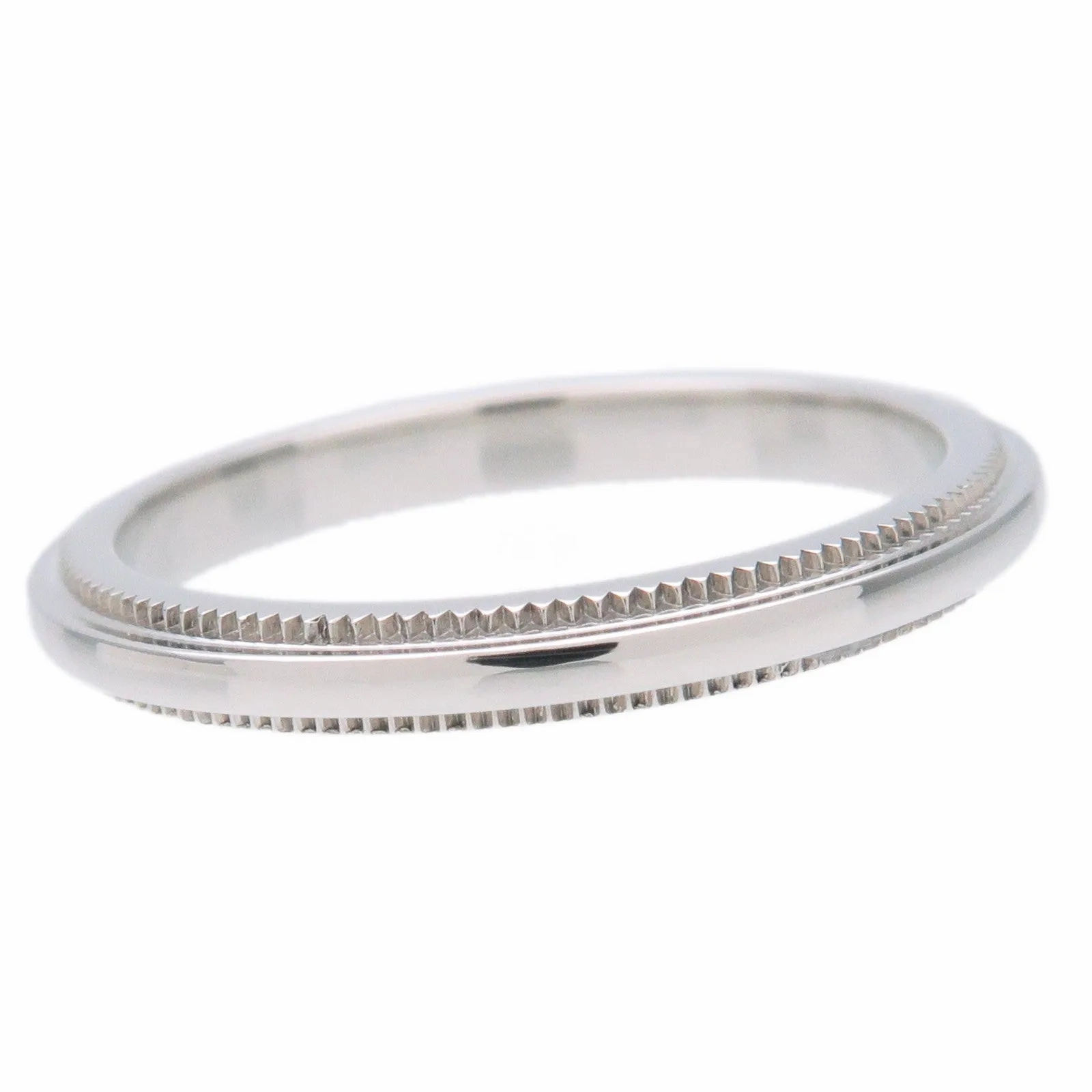Tiffany&amp;Co. Milgrain Band Ring PT950 Platinum US3.5 EU45