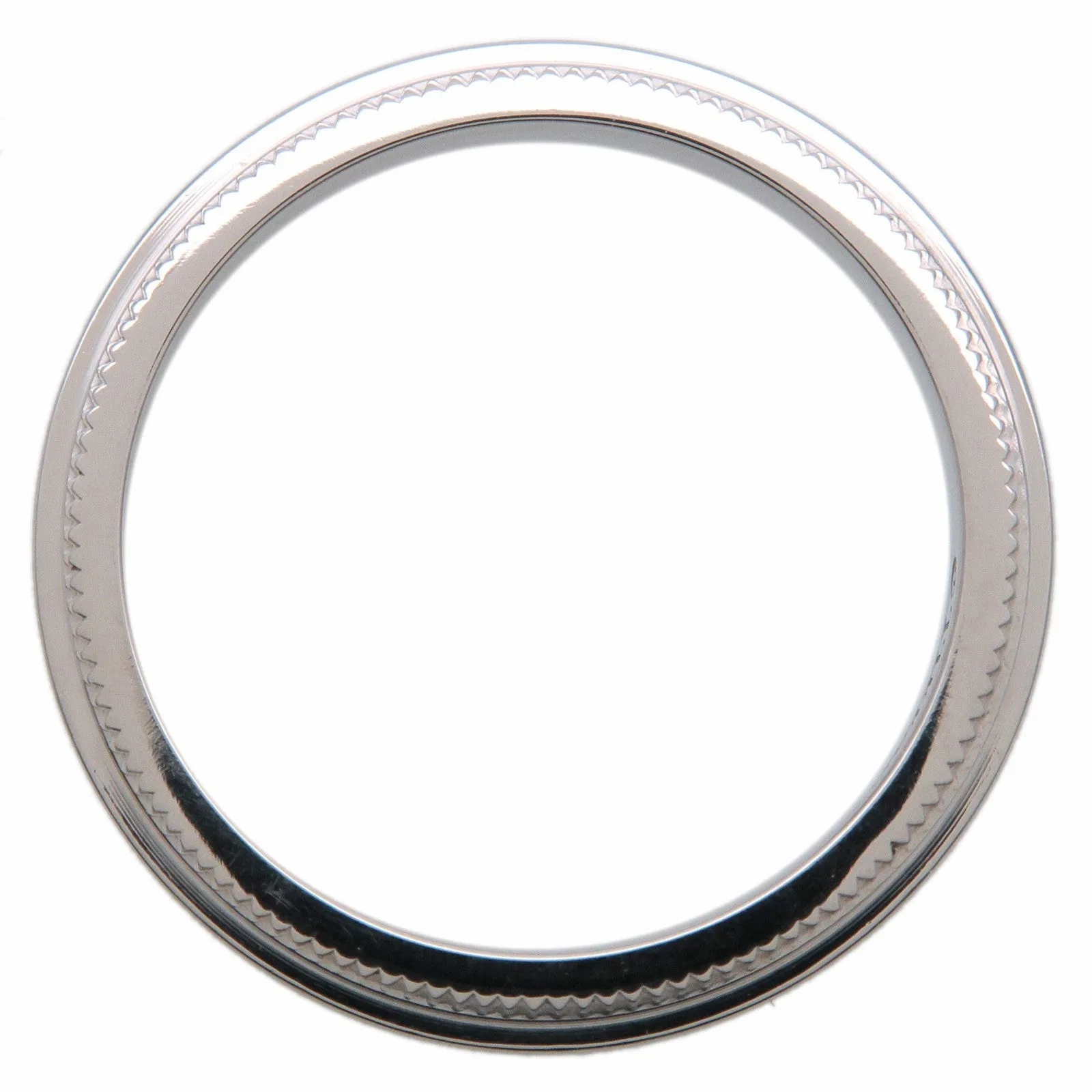Tiffany&amp;Co. Milgrain Band Ring PT950 Platinum US3.5 EU45