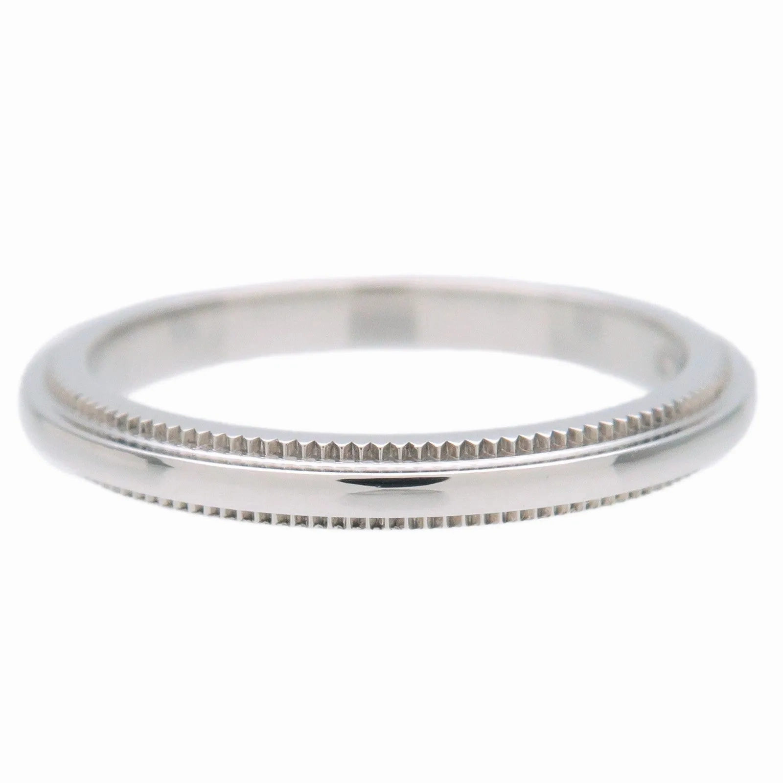 Tiffany&amp;Co. Milgrain Band Ring PT950 Platinum US3.5 EU45