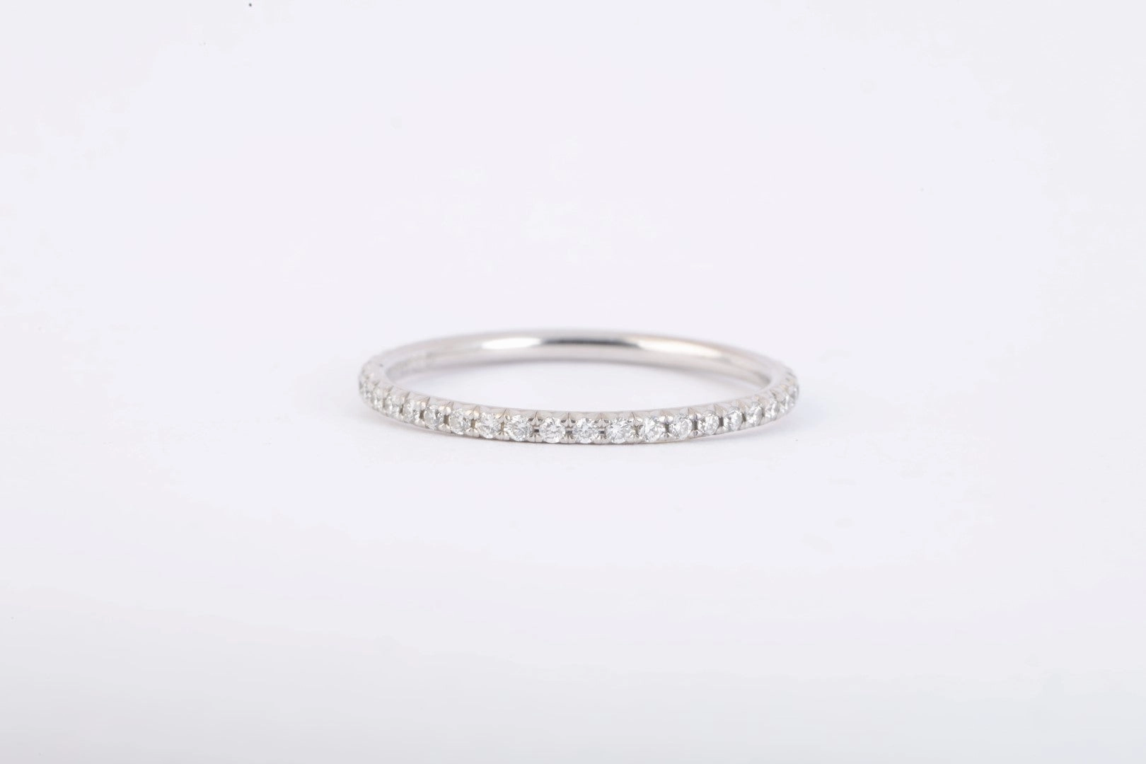 Tiffany & Co. 18k White Gold 0.34tcw Diamond Eternity Band Size 6 (1.17g.)