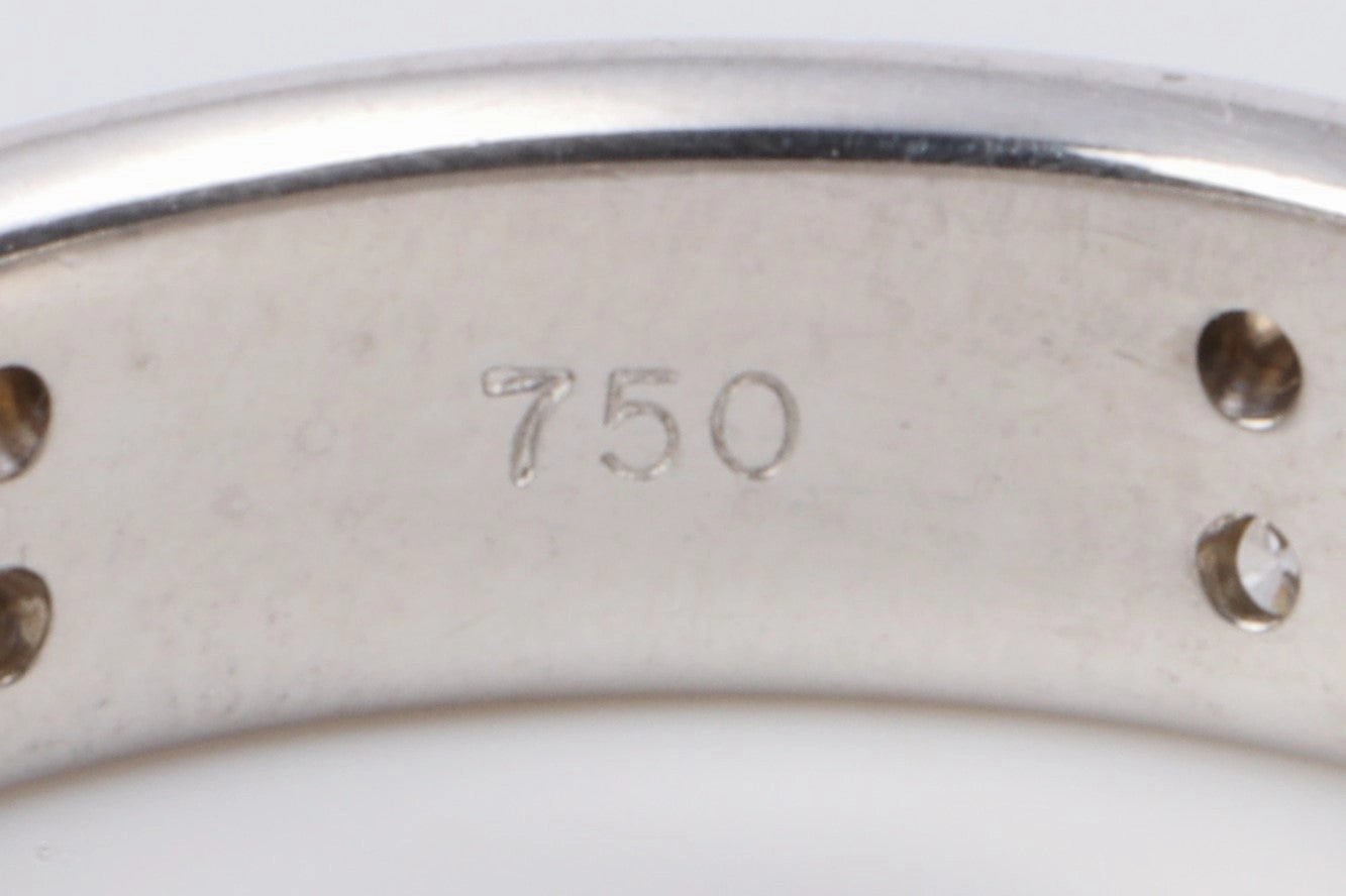 Tiffany & Co. 18k White Gold Streamamerica Diamond Band Size 8.75 (6.28g.)