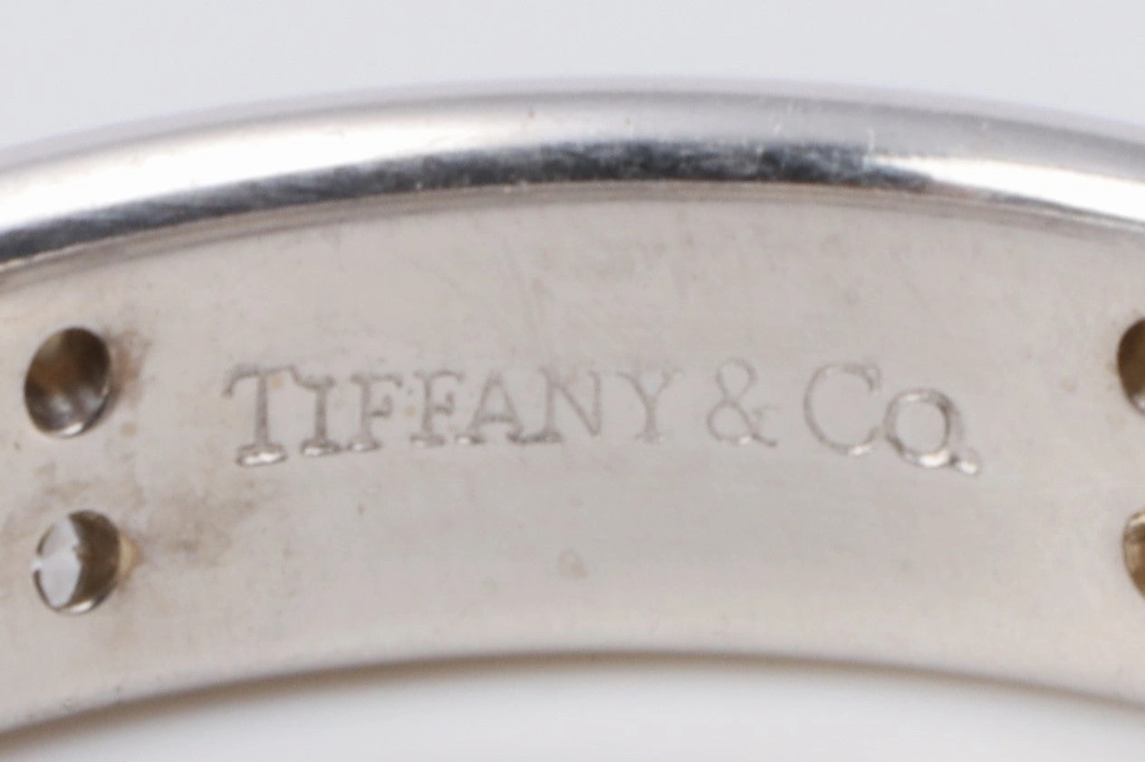 Tiffany & Co. 18k White Gold Streamamerica Diamond Band Size 8.75 (6.28g.)
