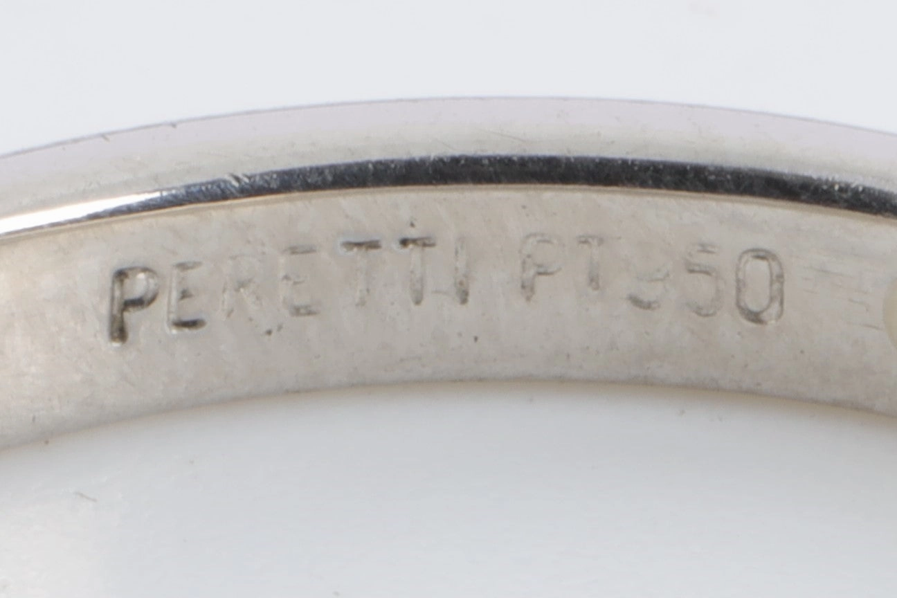 Tiffany & Co. 950 Platinum 0.20tcw Diamond Wedding Band Size 8 (4.95g.)