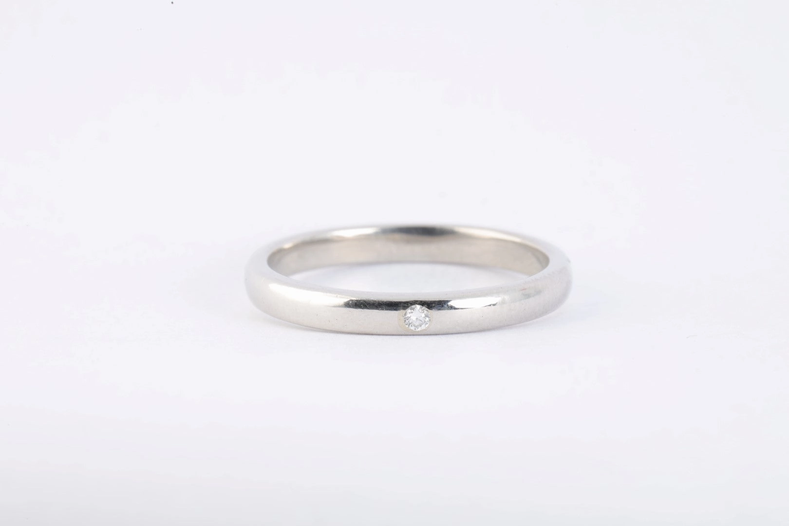 Tiffany & Co. 950 Platinum 0.20tcw Diamond Wedding Band Size 8 (4.95g.)