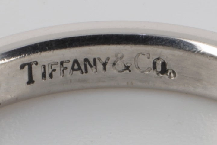 Tiffany & Co. 950 Platinum Diamond Elsa Peretti Band Ring Size 7.5 (6.00g.)