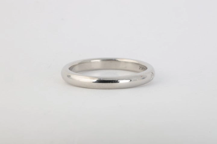 Tiffany & Co. 950 Platinum Diamond Elsa Peretti Band Ring Size 7.5 (6.00g.)