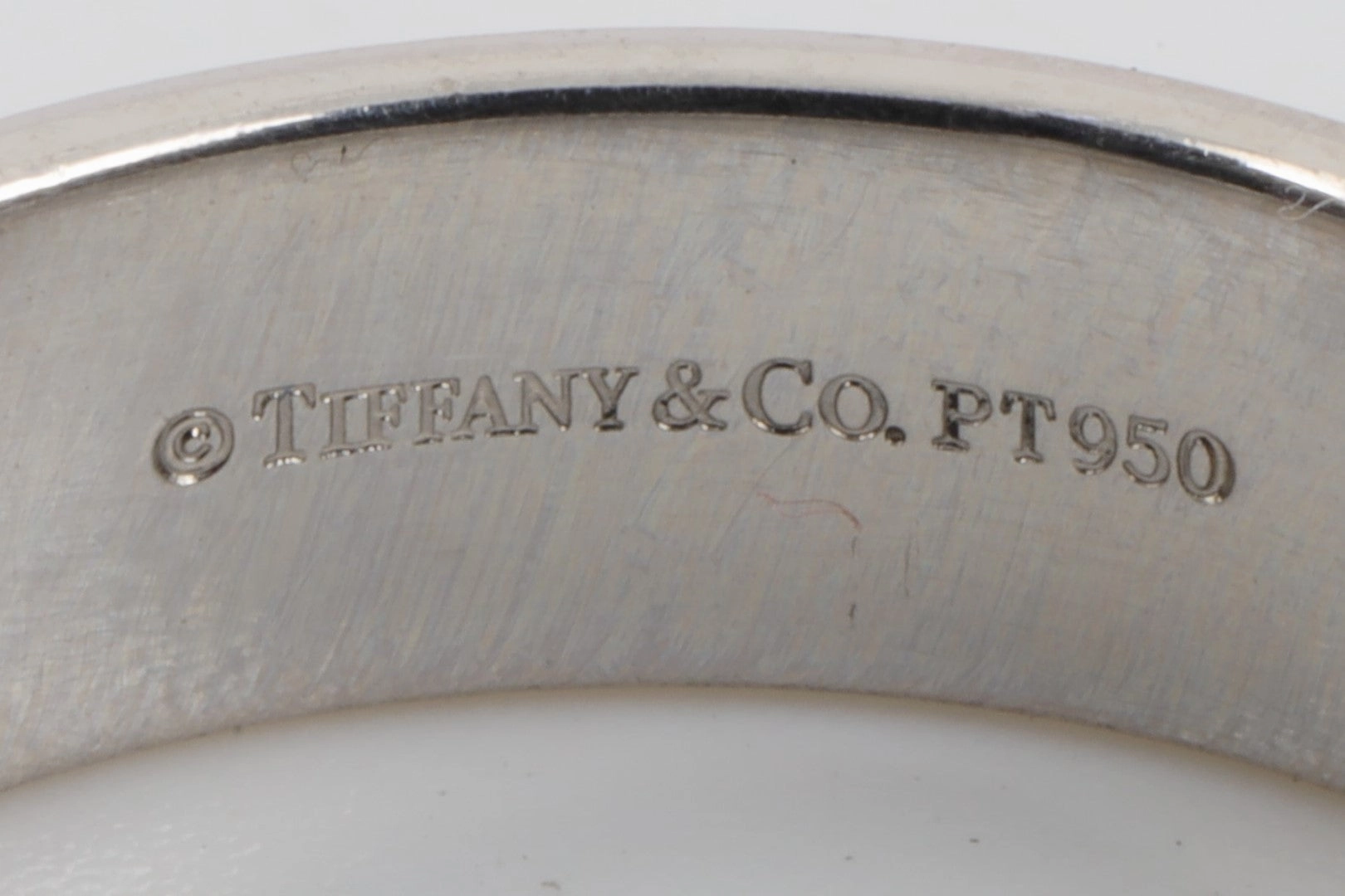 Tiffany & Co. 950 Platinum Ring Band Size 10 (14.71g.)
