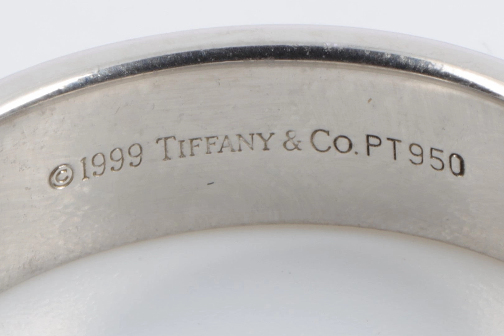 Tiffany & Co. 950 Platinum Tiffany Forever Wedding Band Size 10 (14.69g.)