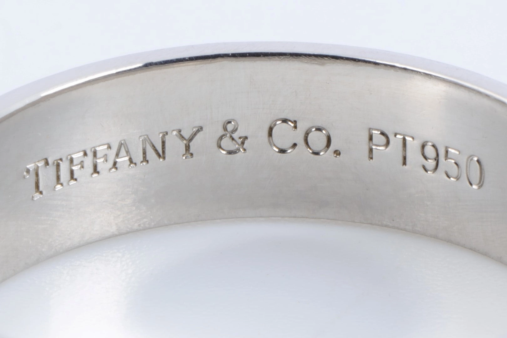 Tiffany & Co. 950 Platinum Together Wedding Band Size 11.5 (13.86g.)