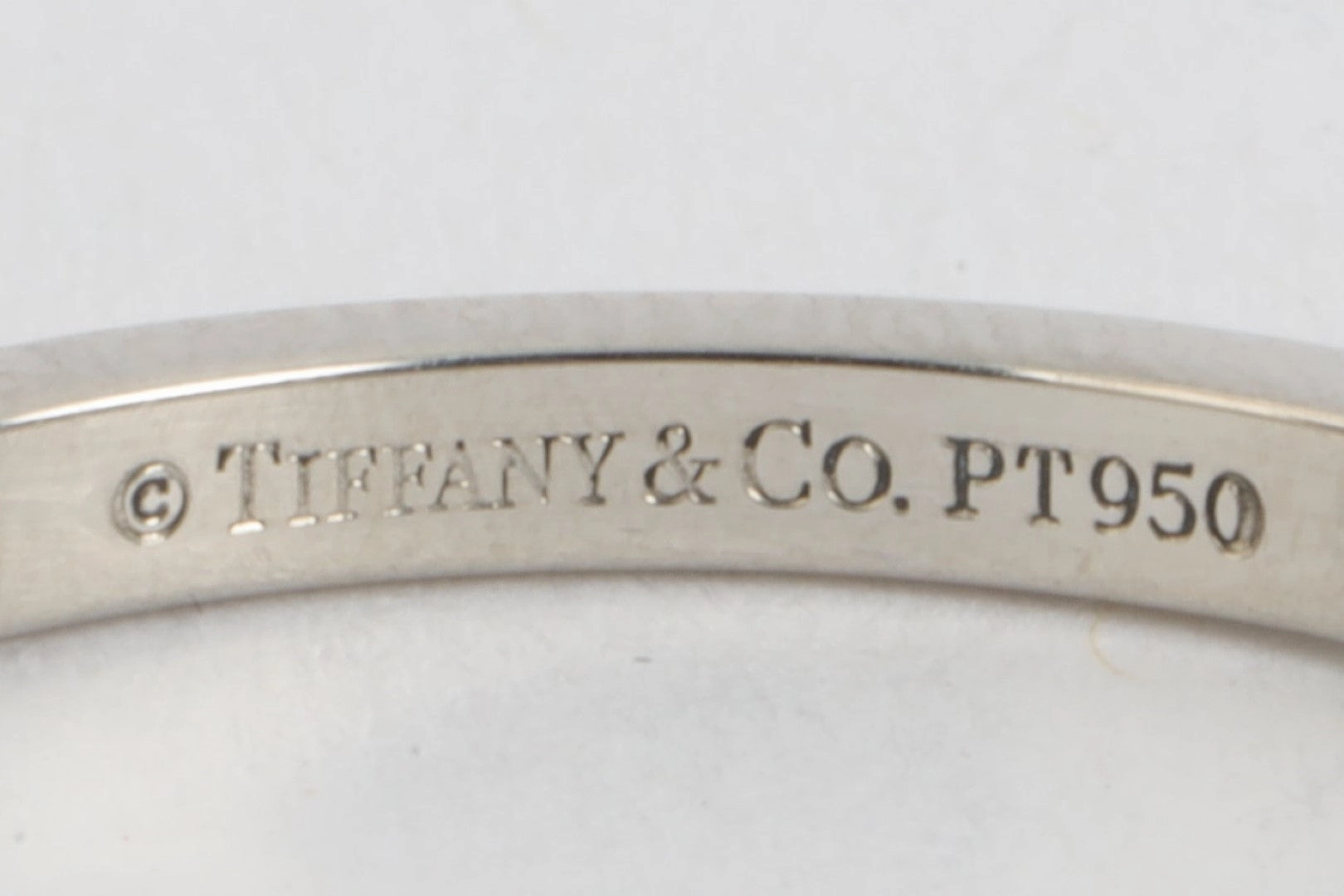 Tiffany & Co. 950 Platinum Wedding Band Ring Size 8 (3.72g.)