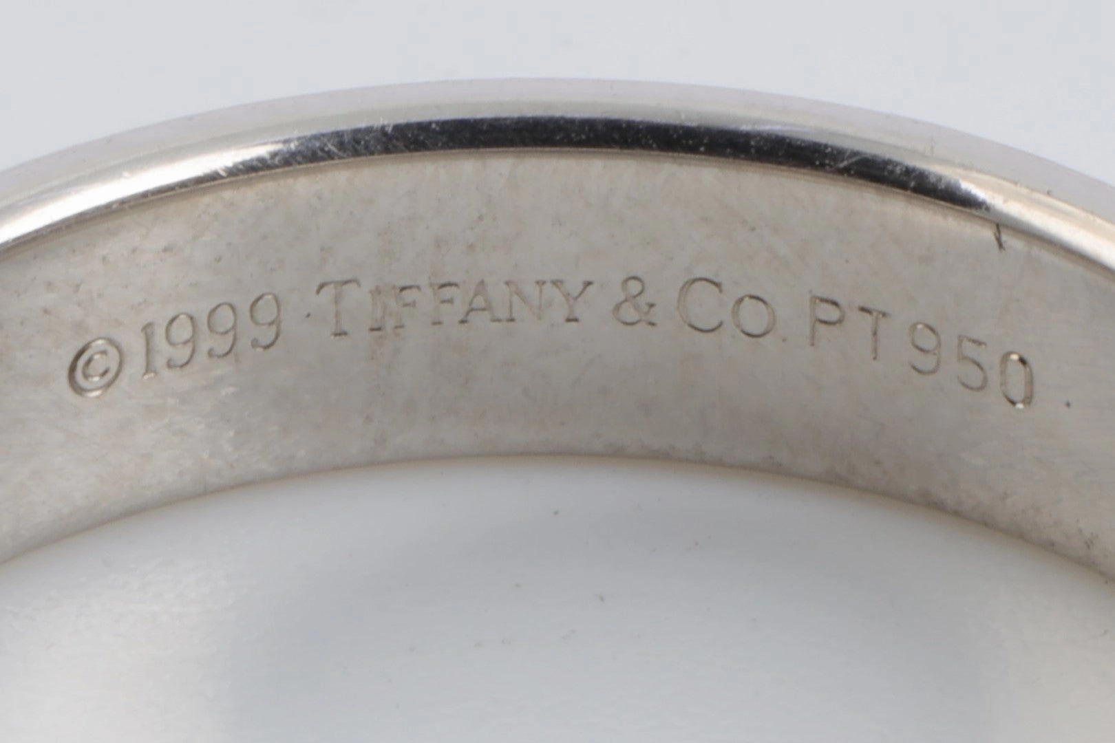 Tiffany & Co. 950 Platinum Wedding Band Size 7 (8.52g.)