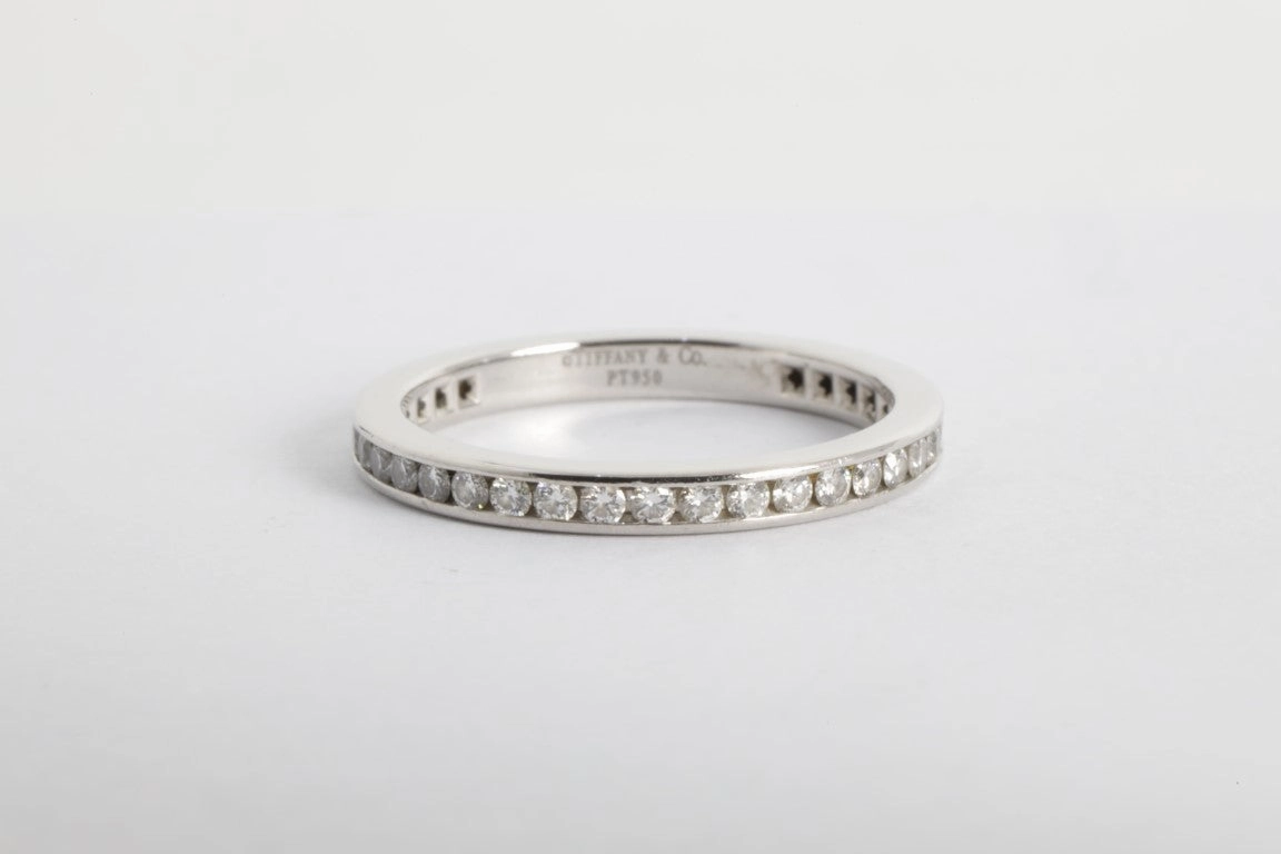 Tiffany & Co Platinum 0.40ctw Diamond Eternity Band Size 5.5 (2.90g.)