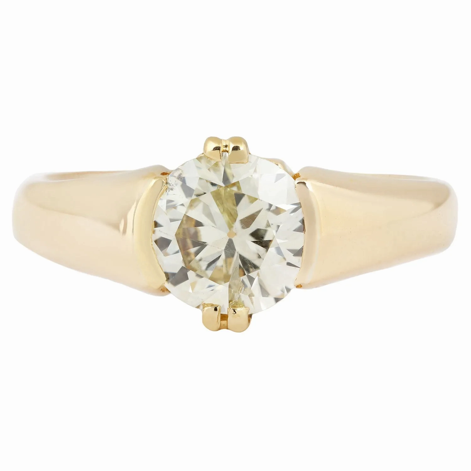 Twin Prong Diamond Ring