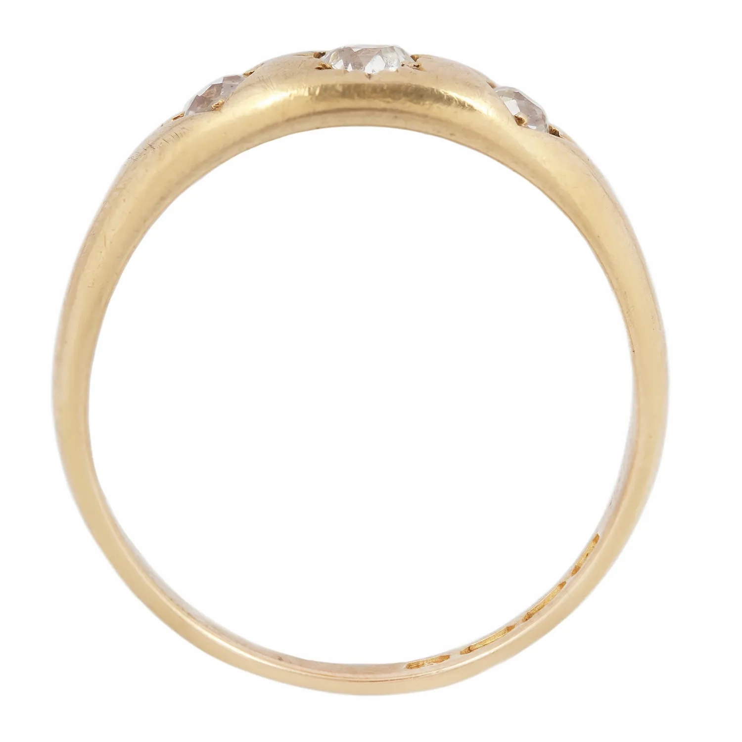 Victorian Three Diamond Star Ring