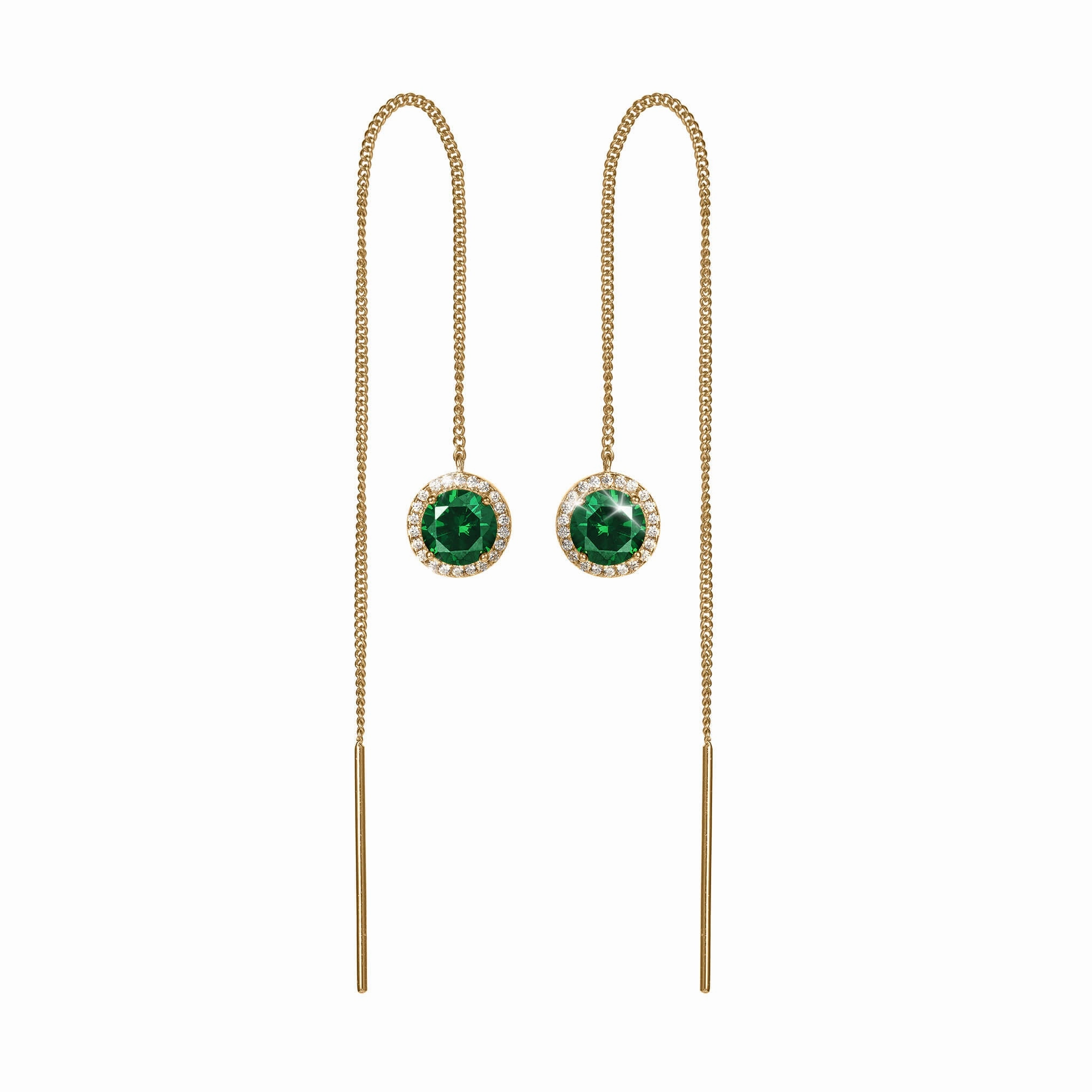 Whispering Willow Threader Earrings