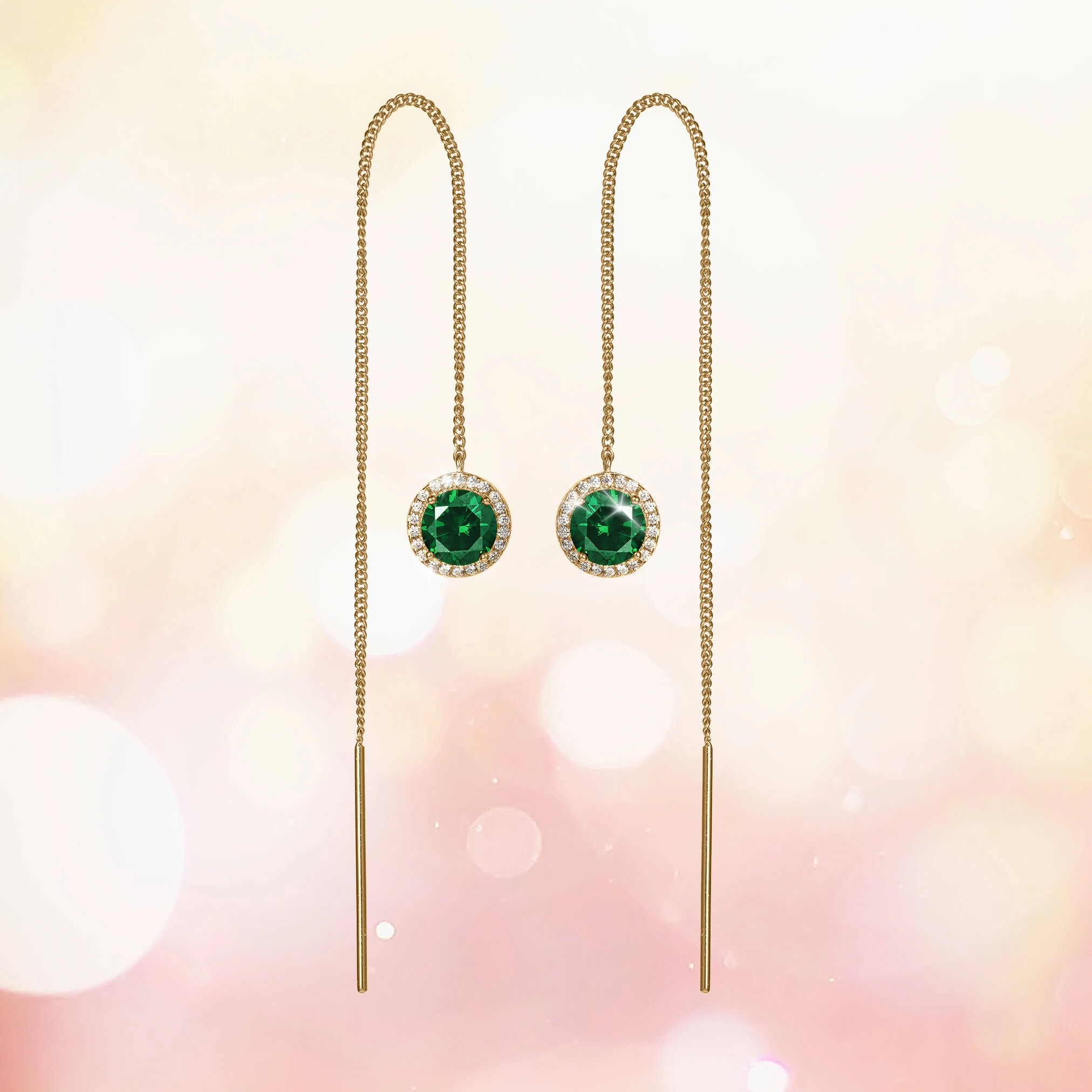 Whispering Willow Threader Earrings