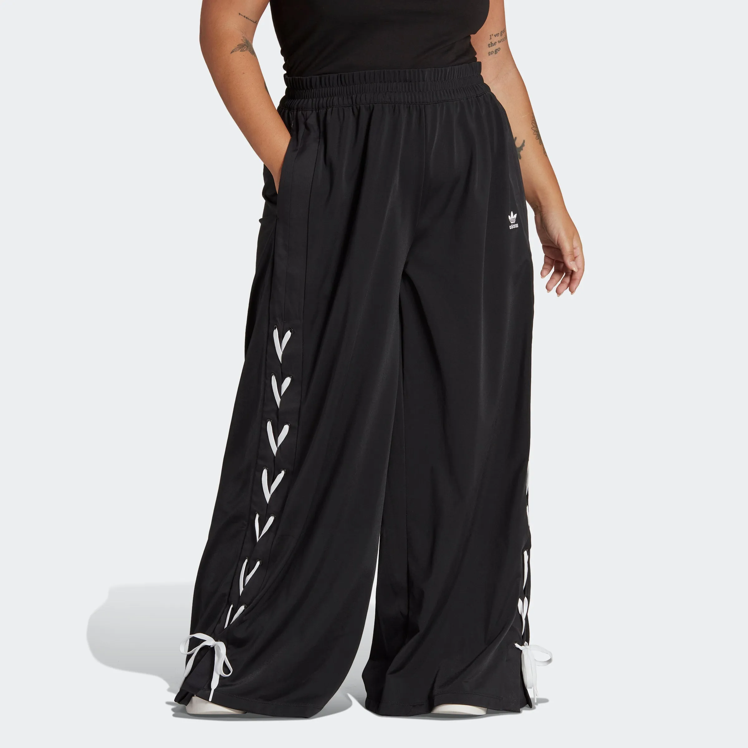 Women's adidas Always Original Laced Wide Leg Pants (Plus Size) adidas Shoes