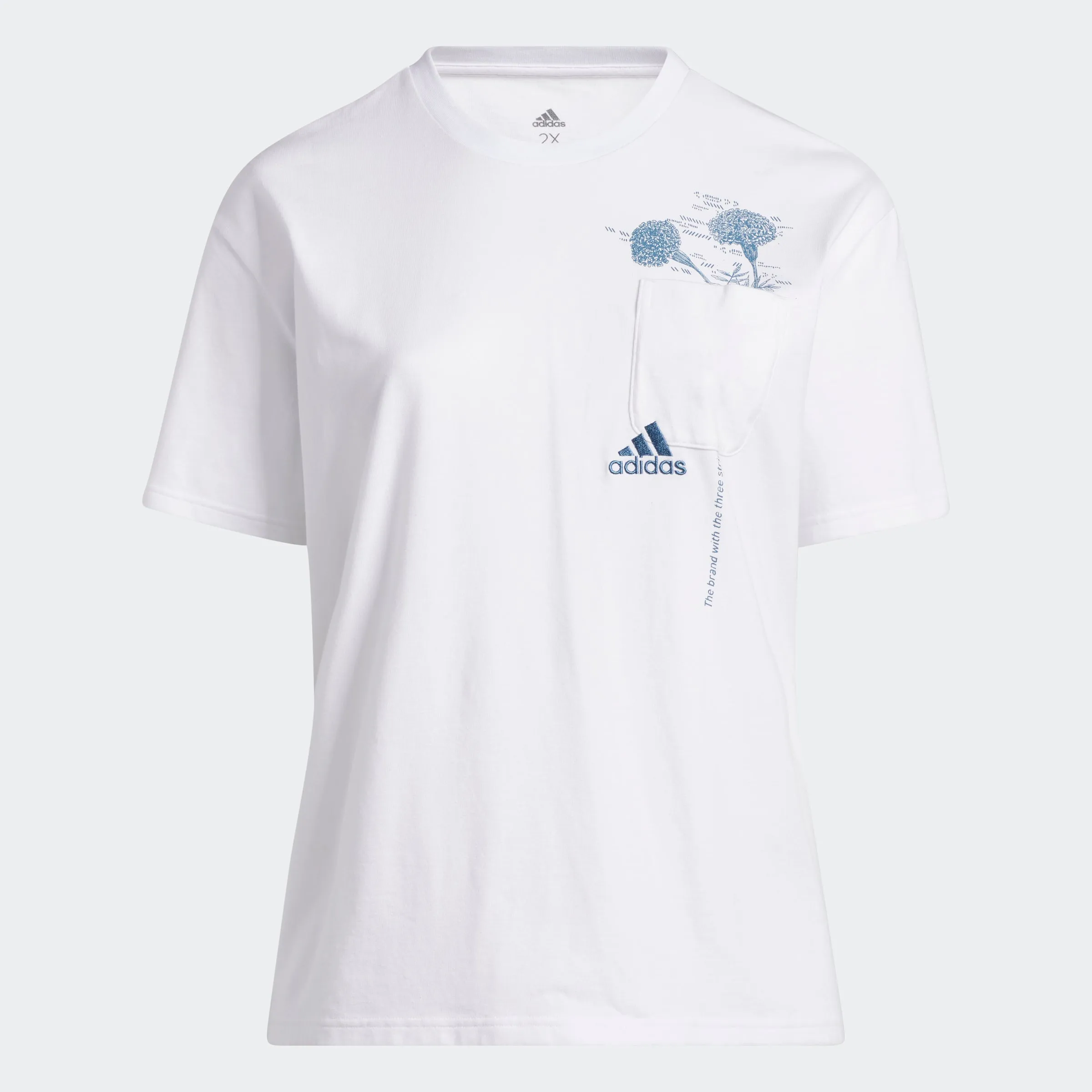 Women's adidas Floral Pocket Tee (Plus Size) adidas Shoes