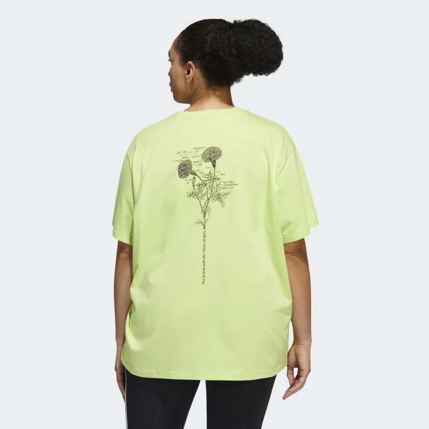 Women's adidas Floral Pocket Tee (Plus Size) adidas Shoes