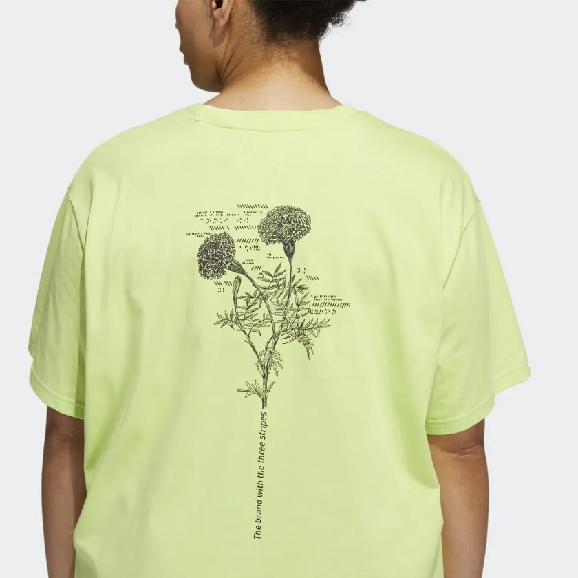 Women's adidas Floral Pocket Tee (Plus Size) adidas Shoes