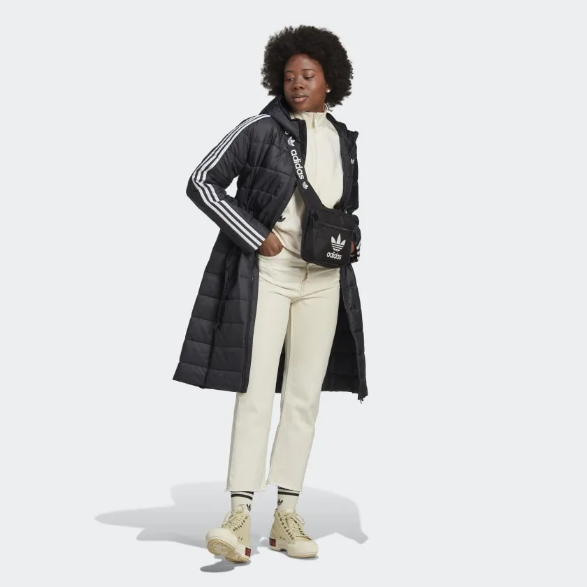 Women's adidas Hooded Premium Long Slim Jacket adidas Shoes