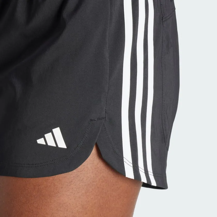 Women's adidas Pacer Training 3-Stripes Woven High-Rise Shorts adidas Shoes
